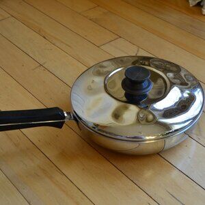 Lagostina Roma N98T 18/10 stainless steel frying pan with lid